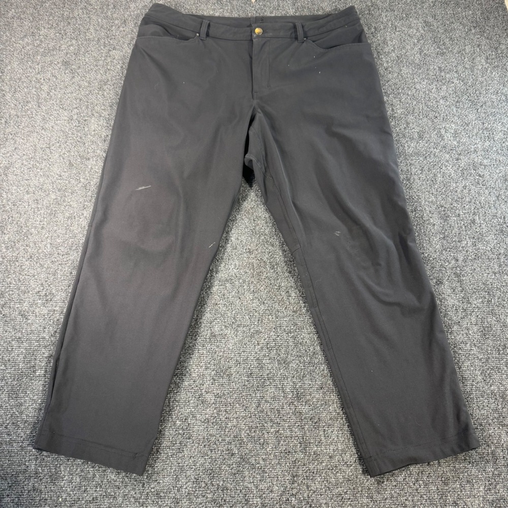 Lululemon ABC Pant Mens Black Performance 5-Pocket Commuter Trousers Slim Fit